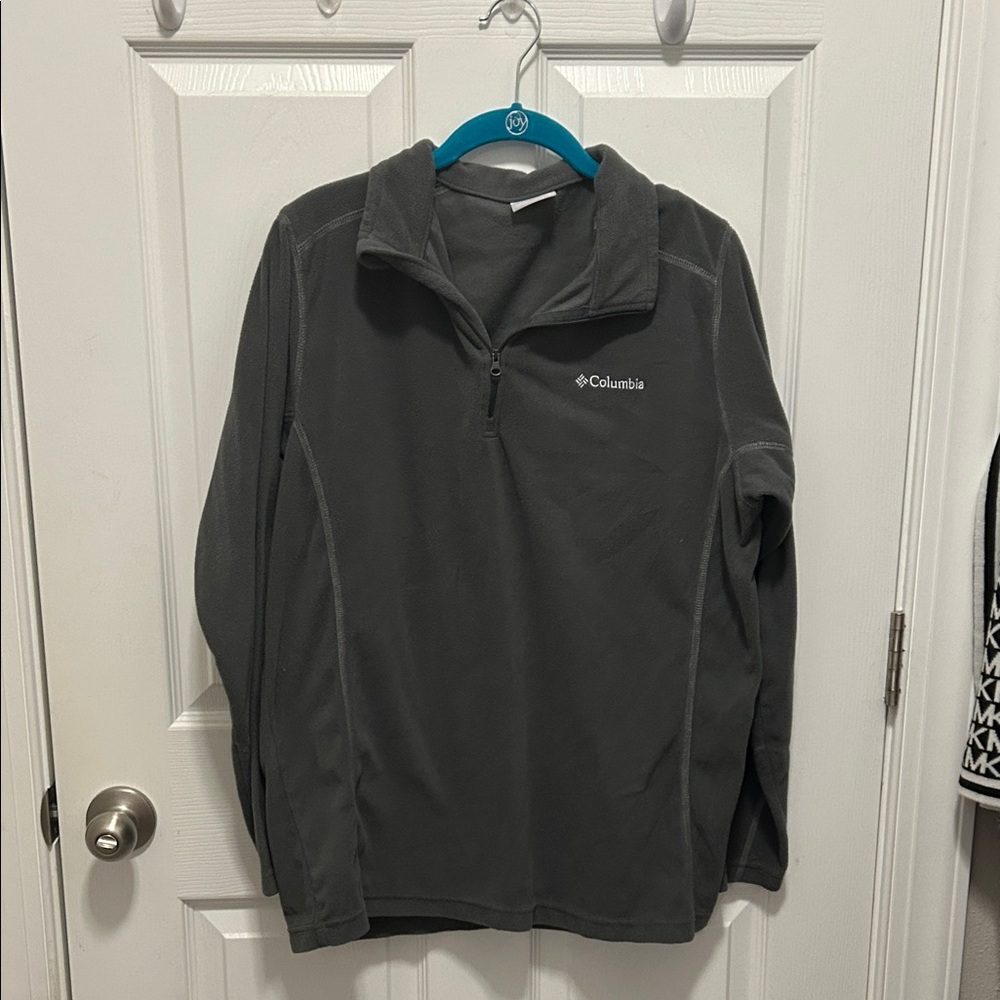 Columbia Charcoal Quarter-Zip Fleece Pullover